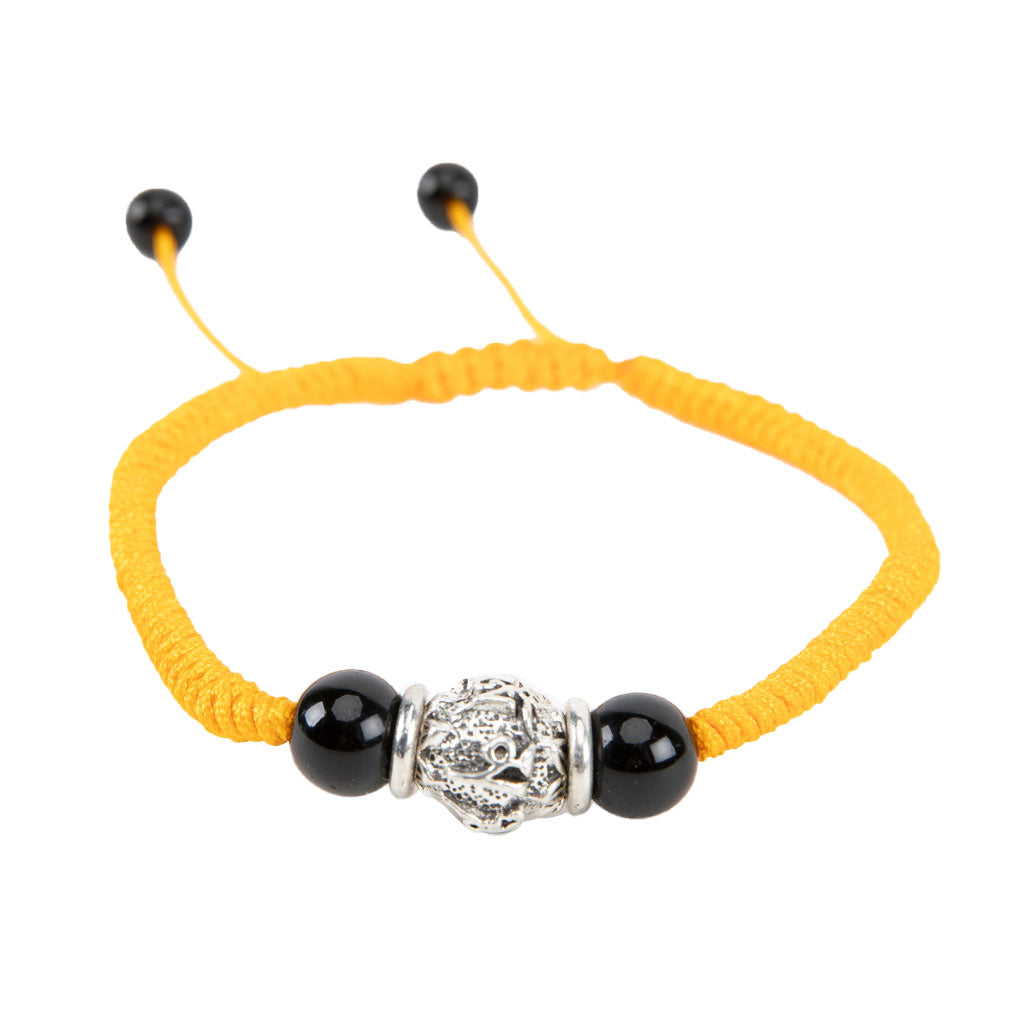 Adjustable Yellow Om Mani Bracelet