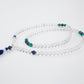 108 Bead Crystal Mala with Turquoise & Lapis