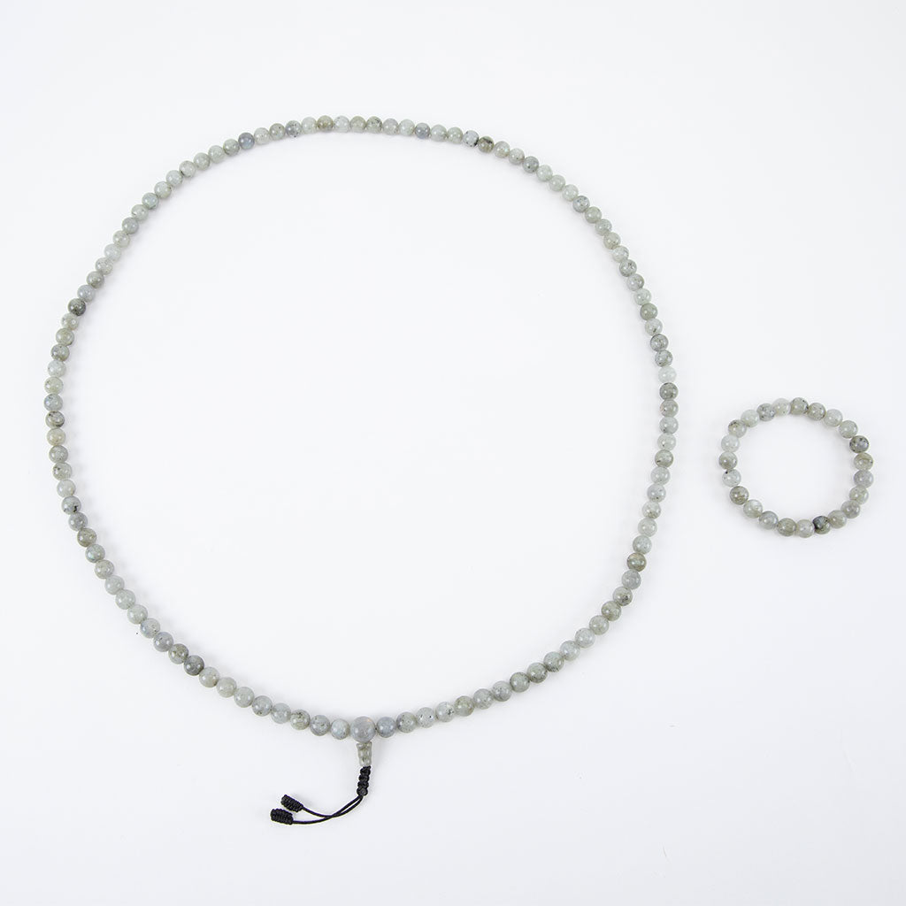 Labradorite Mala Beads Set