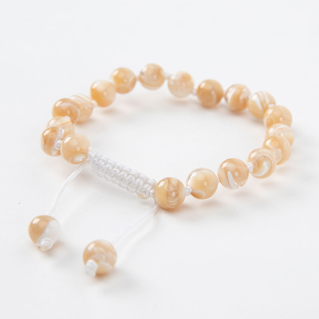 Adjustable Beaded Pearl Bracelet