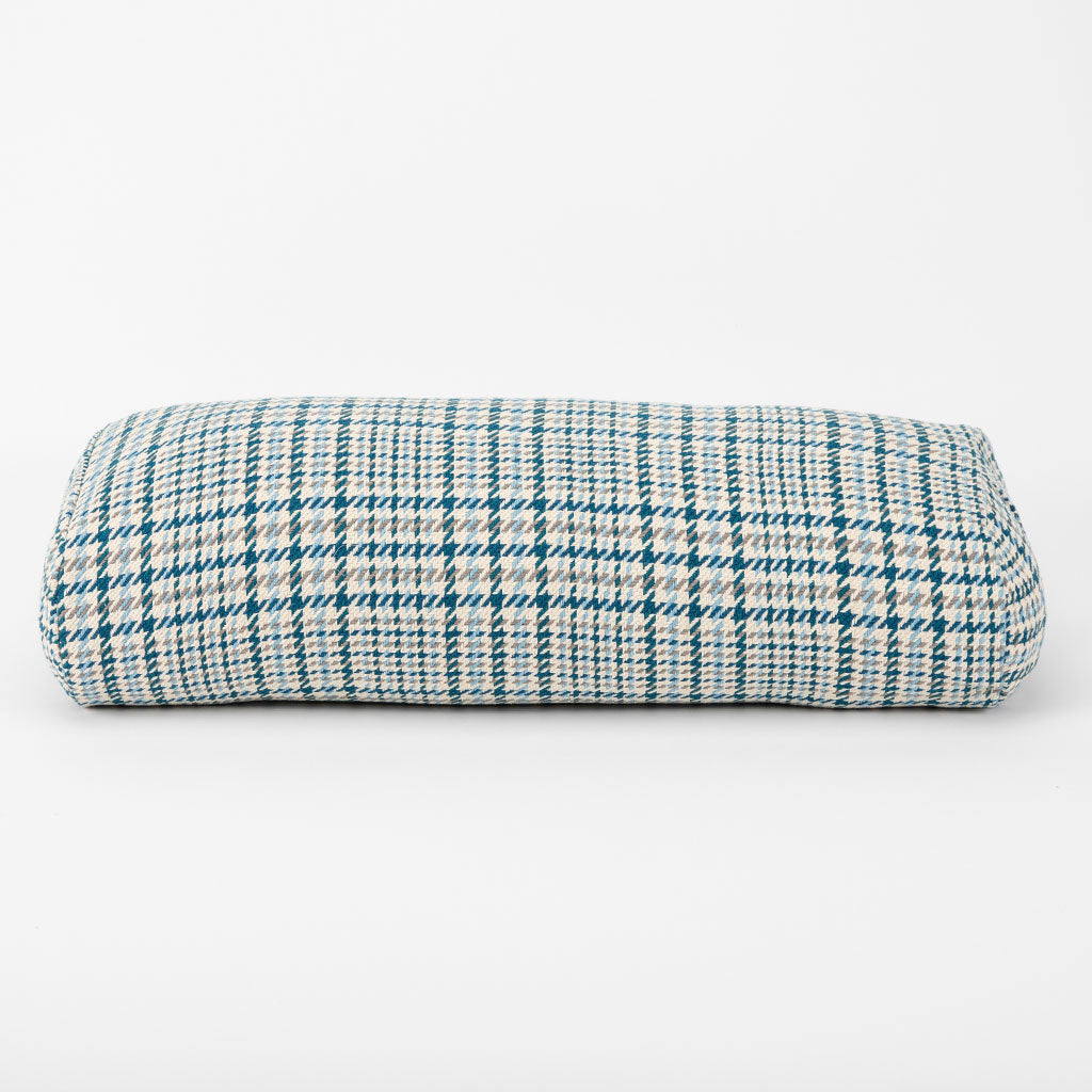 Houndstooth Plaid Bolster - COVER ONLY