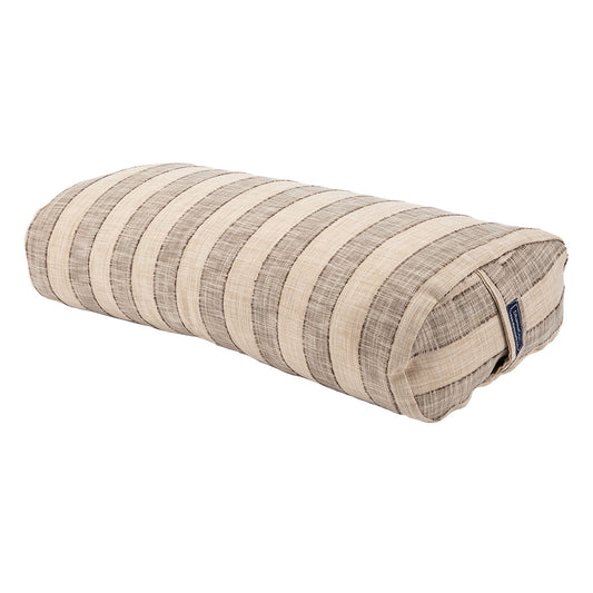 Coffee Stripe Bolster - COVER ONLY