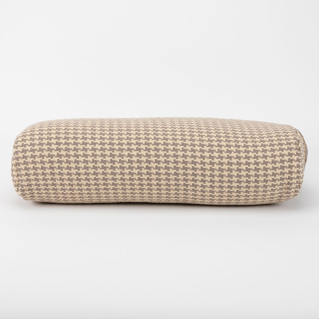 Houndstooth Beige Bolster