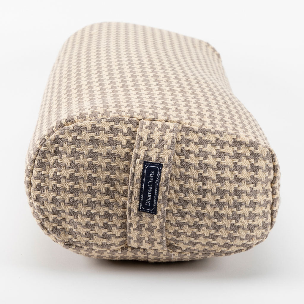 Houndstooth Beige Bolster