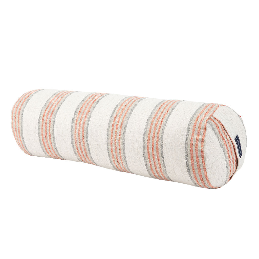 Coral Stripe Bolster