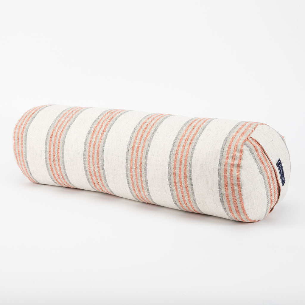 Coral Stripe Bolster