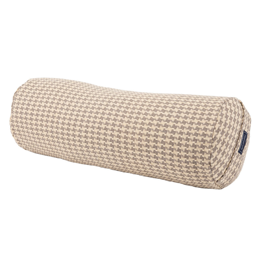 Houndstooth Beige Bolster