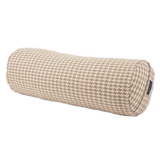 Houndstooth Beige Bolster - COVER ONLY