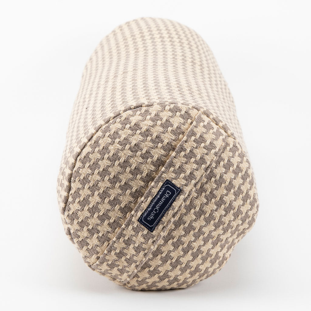 Houndstooth Beige Bolster