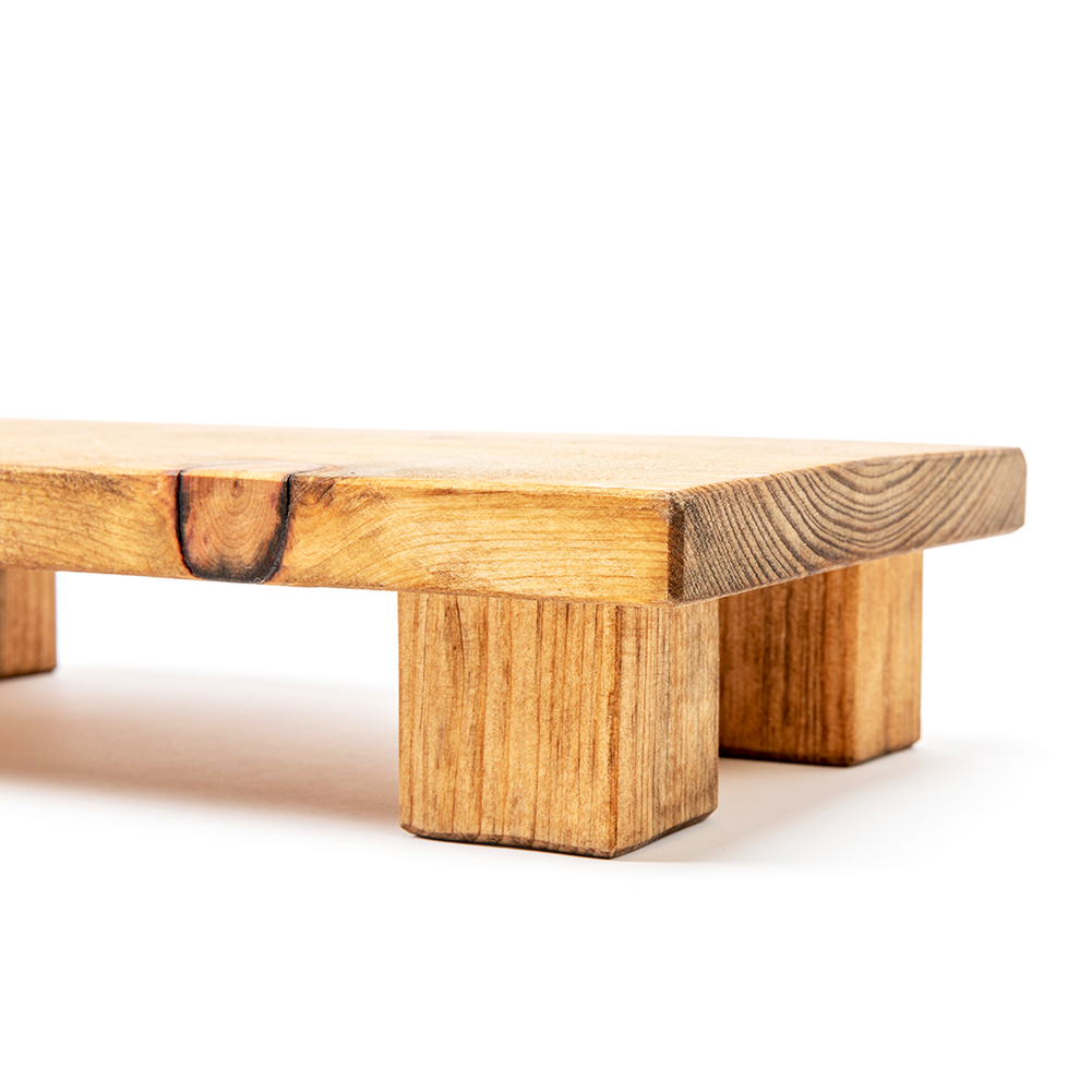 Repurposed Wood Statue Stand Small Meditation Altar DharmaCrafts