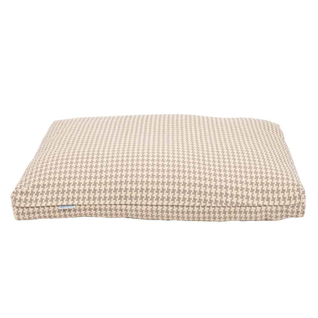 Houndstooth Beige Zabuton - COVER ONLY