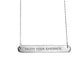 Enjoy Your Existence: Bar Pendant Necklace