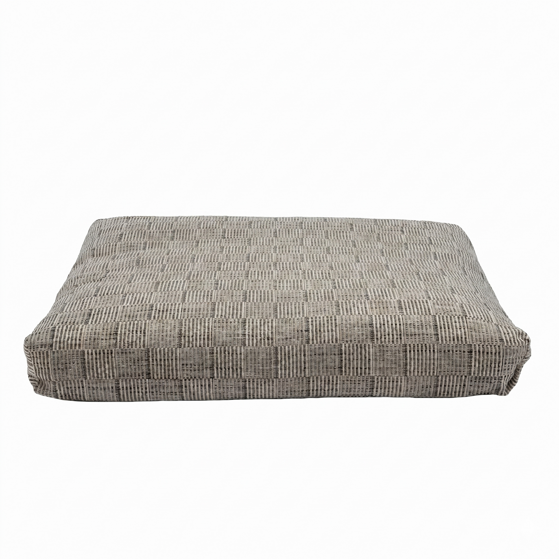 Rectangular zabuton with a textured surface on a white background
