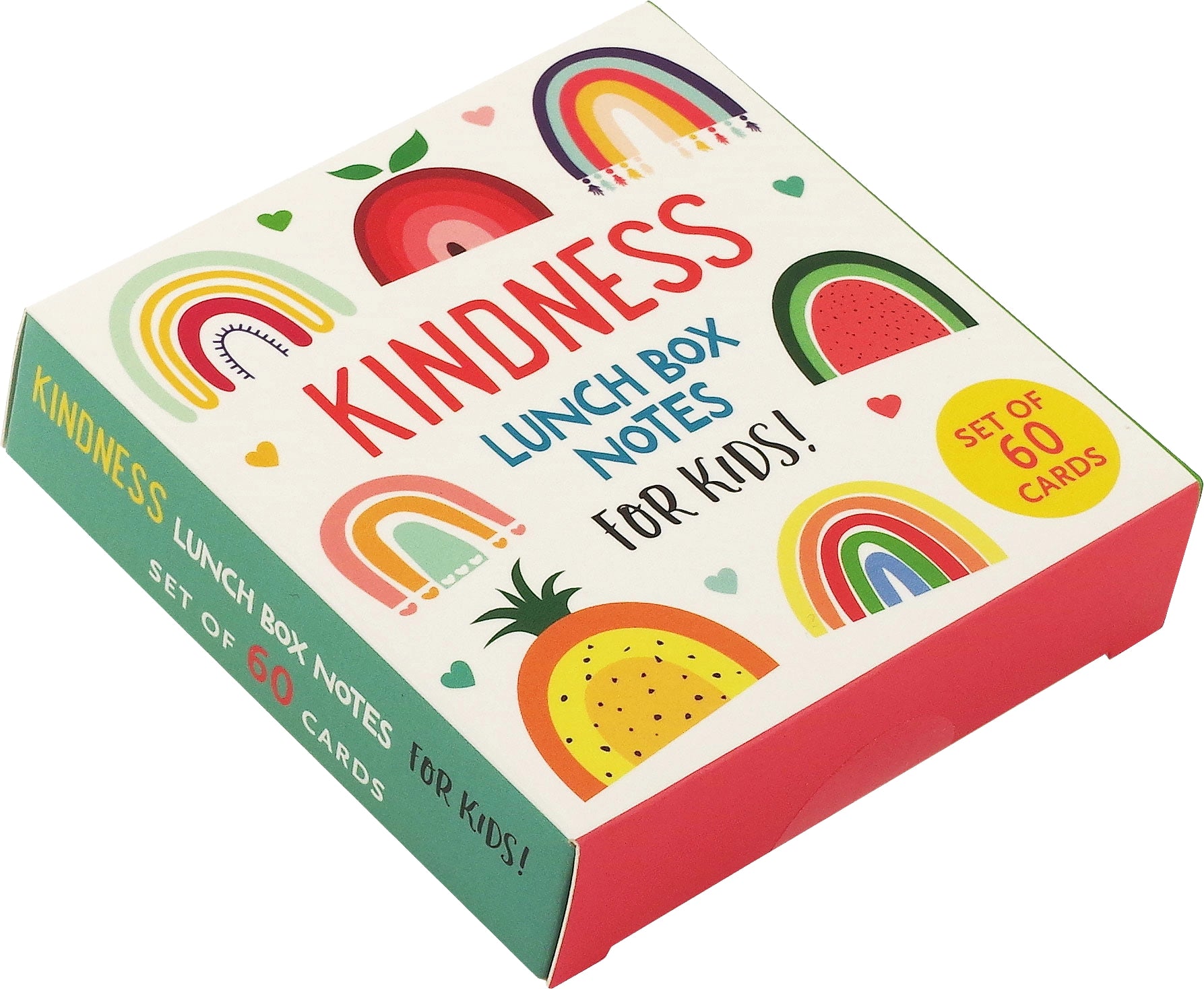Box of Kindness Lunch Box Notes for Kids with colorful designs on a white background