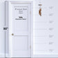 White door with 'Woodstock Mystic Spiral Amber' and 'Woodstock Chimes' branding, shown with a measurement scale.
