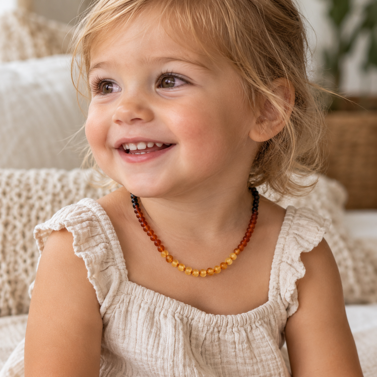 Raw Ombré Baltic Amber Necklace