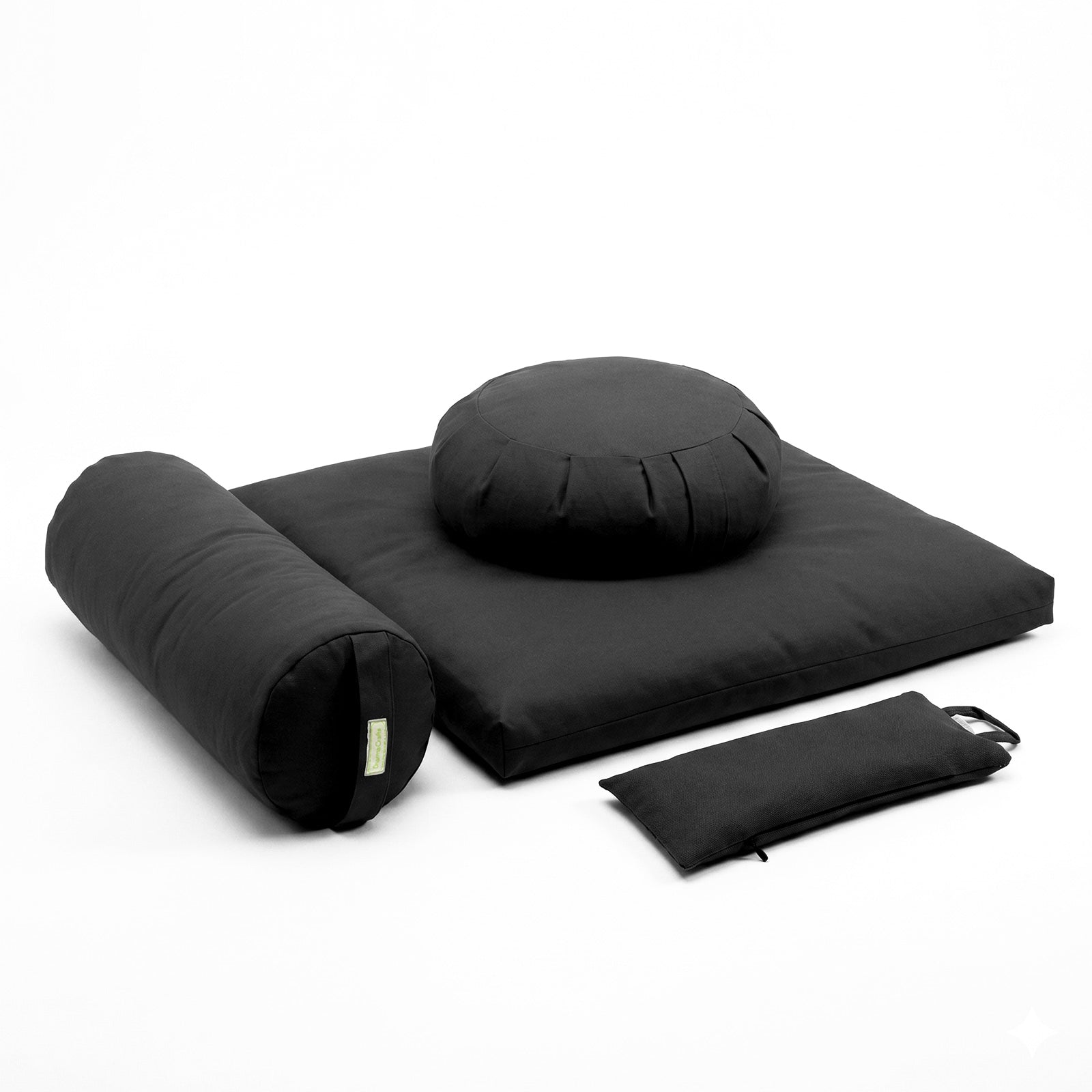 Meditation Retreat Bundle - Zafu, Zabuton, Bolster & Eye Pillow
