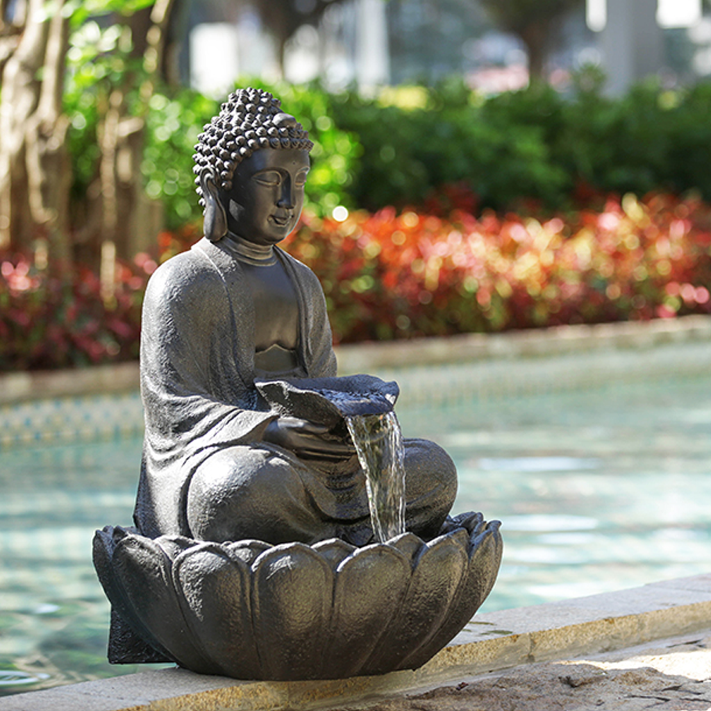 Large Outdoor Buddha Water Fountain | DharmaCrafts