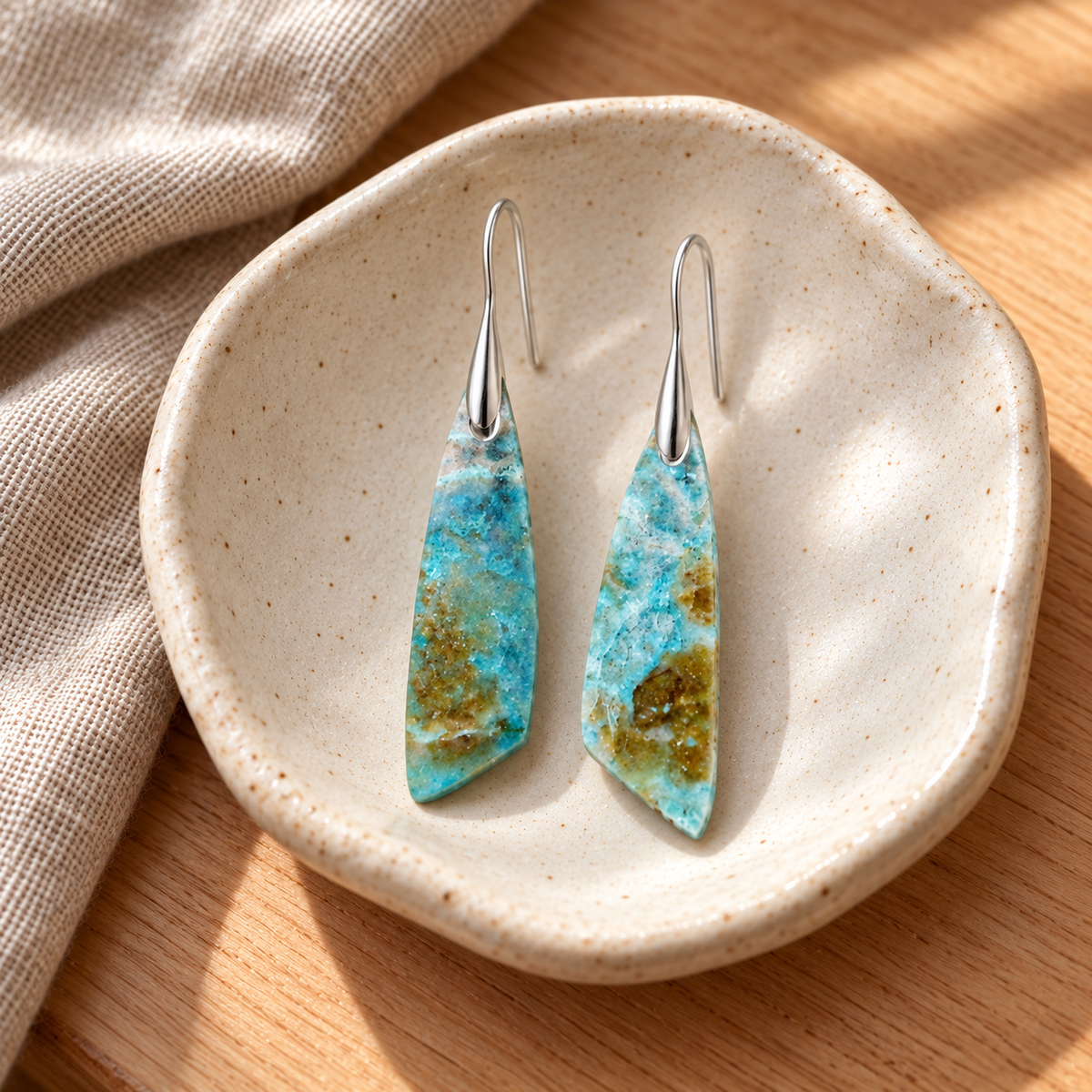 Still Waters Amazonite Drop Earrings