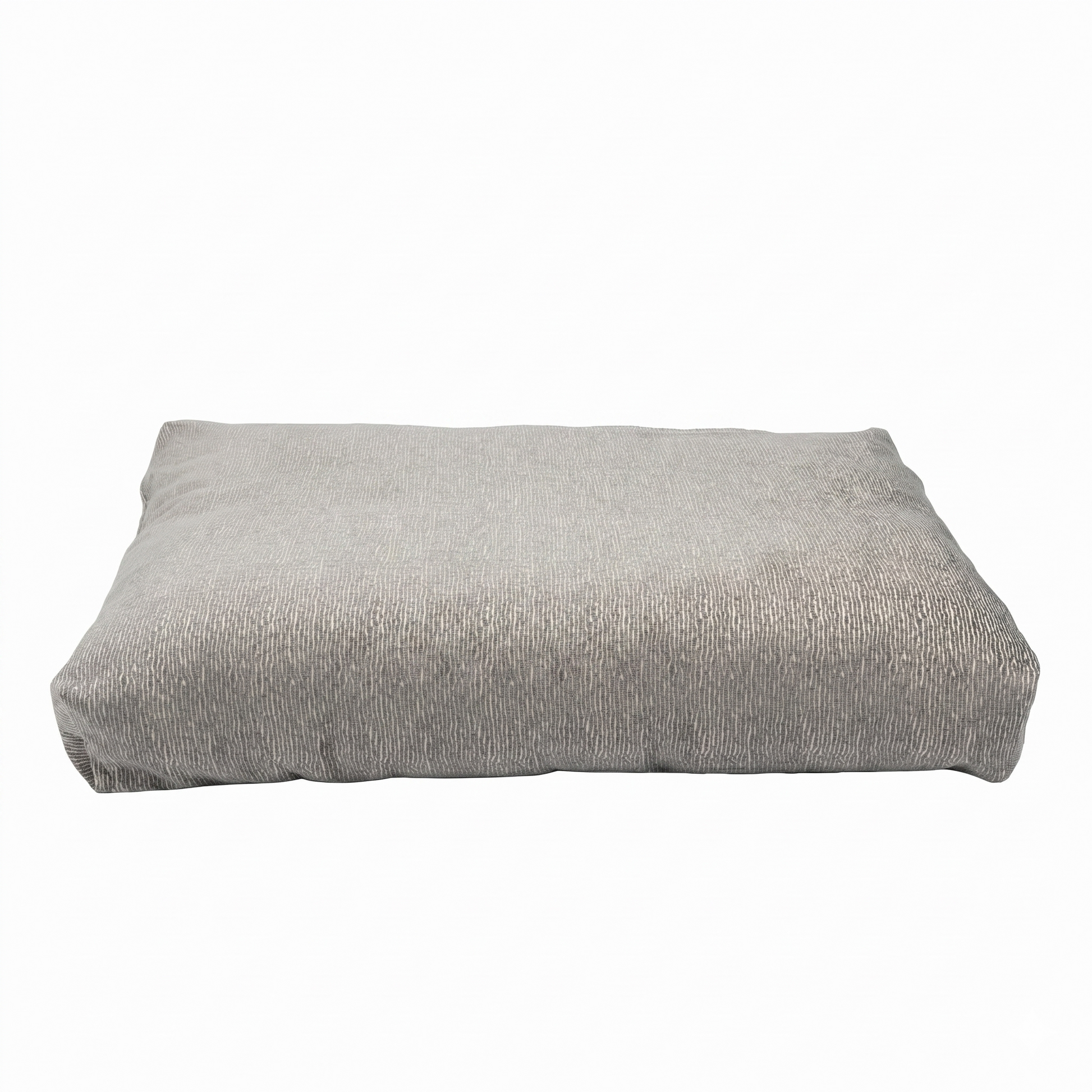 Gray pillow on a white background