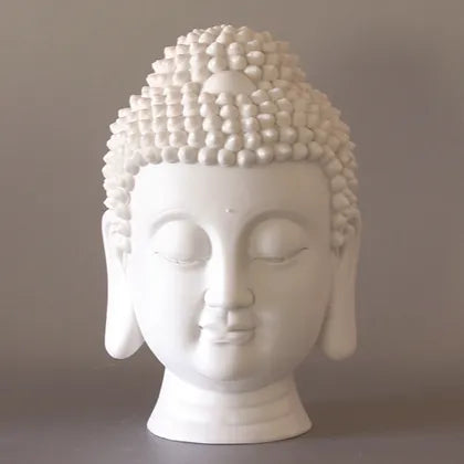 Porcelain Buddha Head Statue