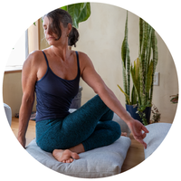Extra Long Eco Organic Roll Up and Go Yoga Mat