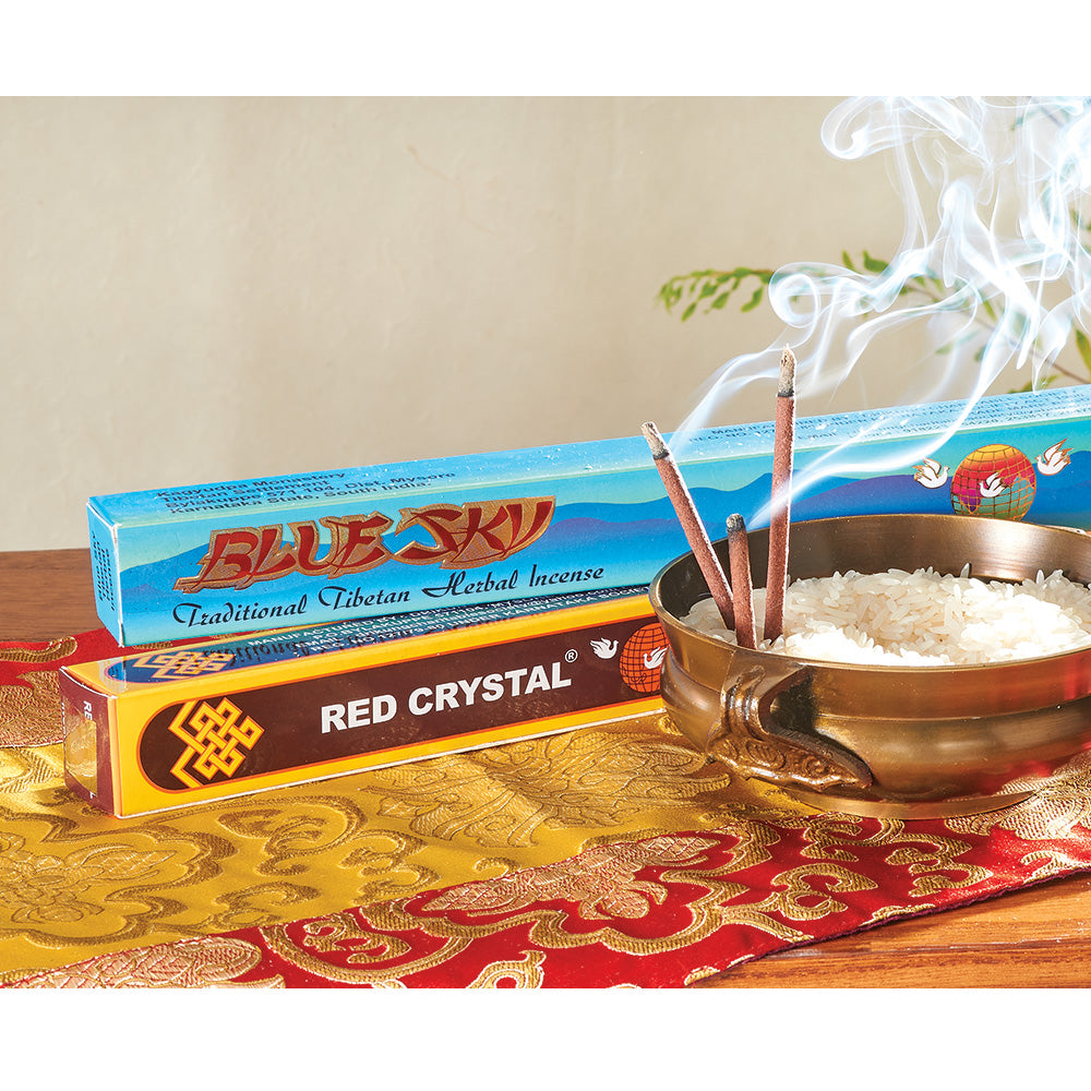 Genuine Red Crystal Tibetan Incense