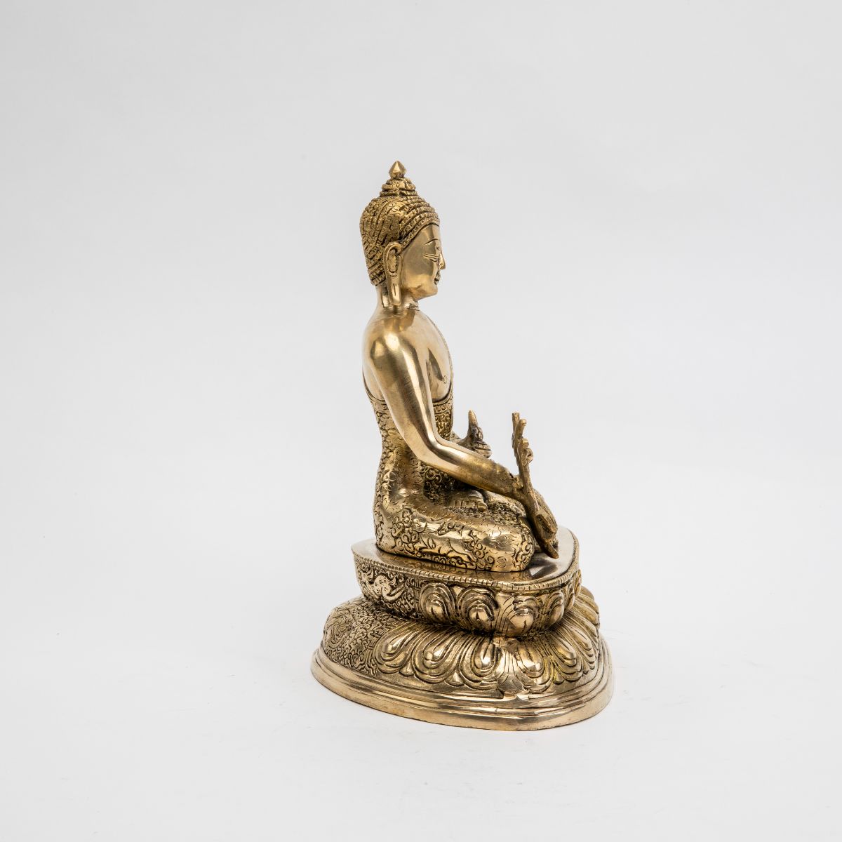 Brass Medicine Buddha Statue - 11"