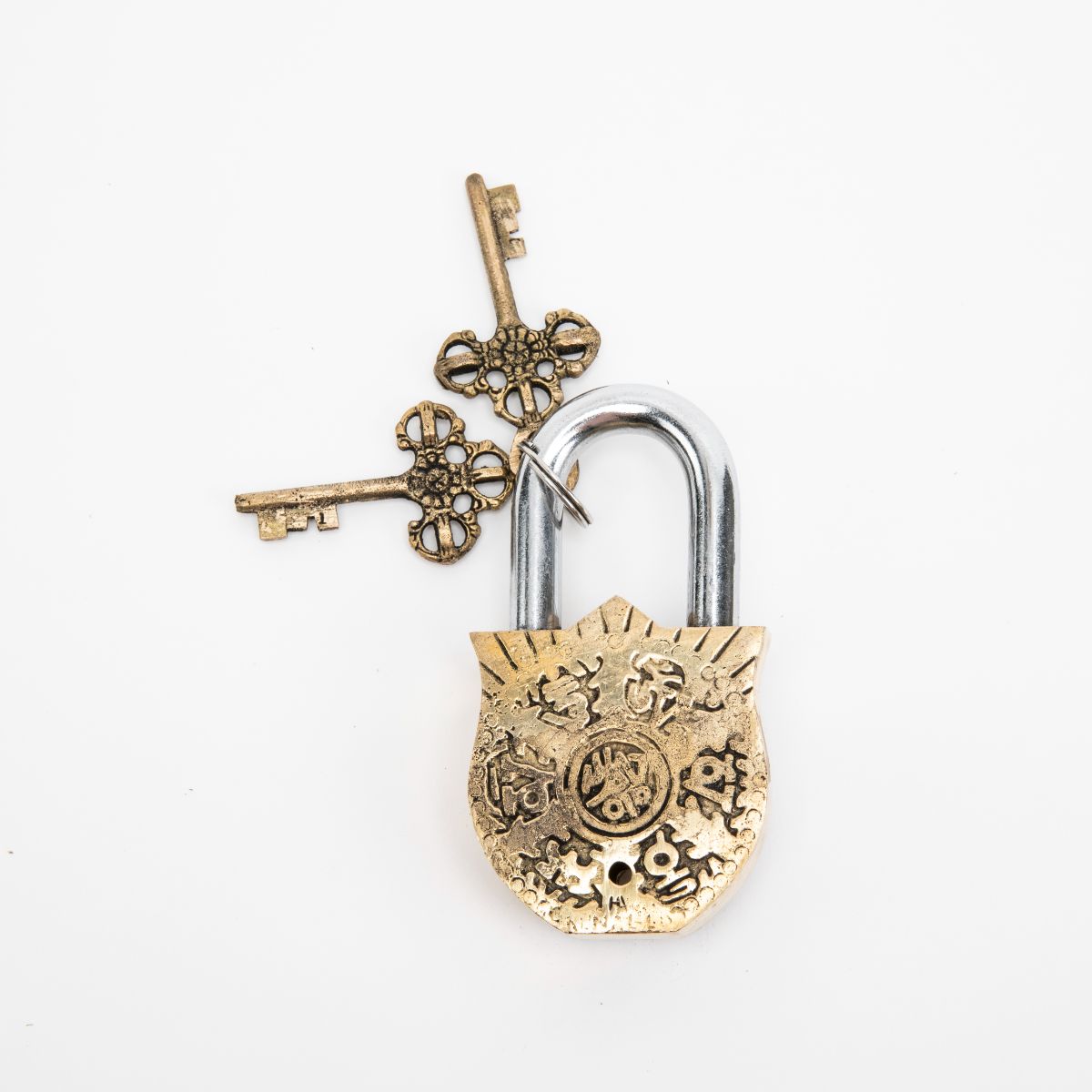 Brass Bodhisattva Padlock