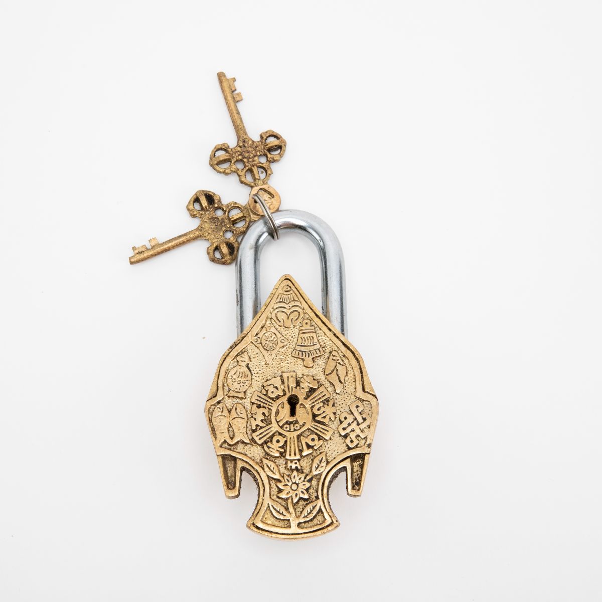 Brass Bodhisattva Padlock