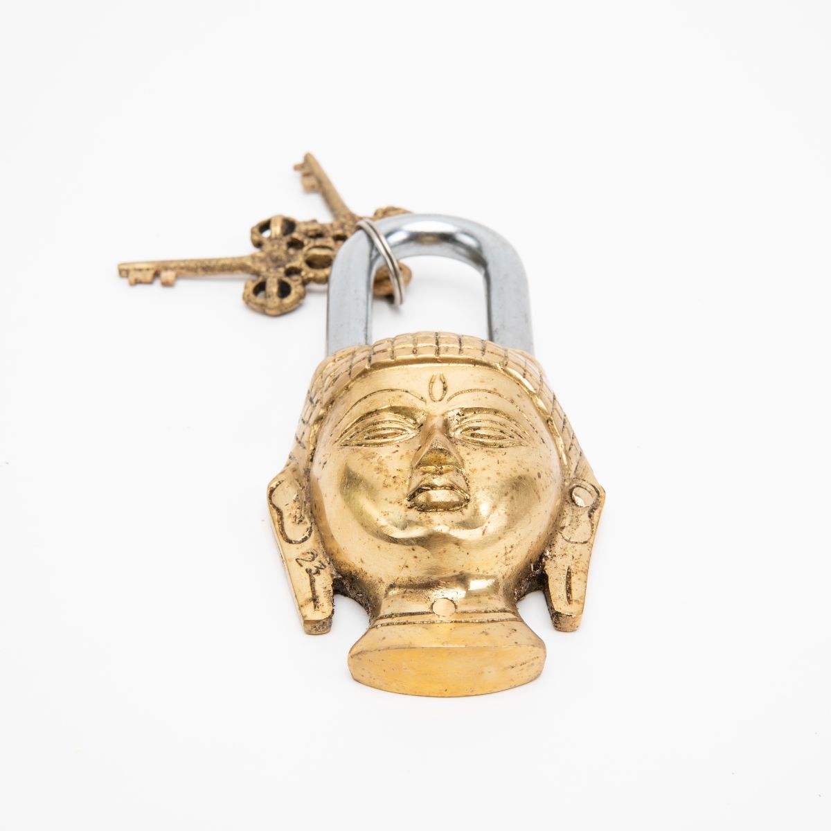 Brass Bodhisattva Padlock