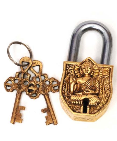 Brass Bodhisattva Padlock