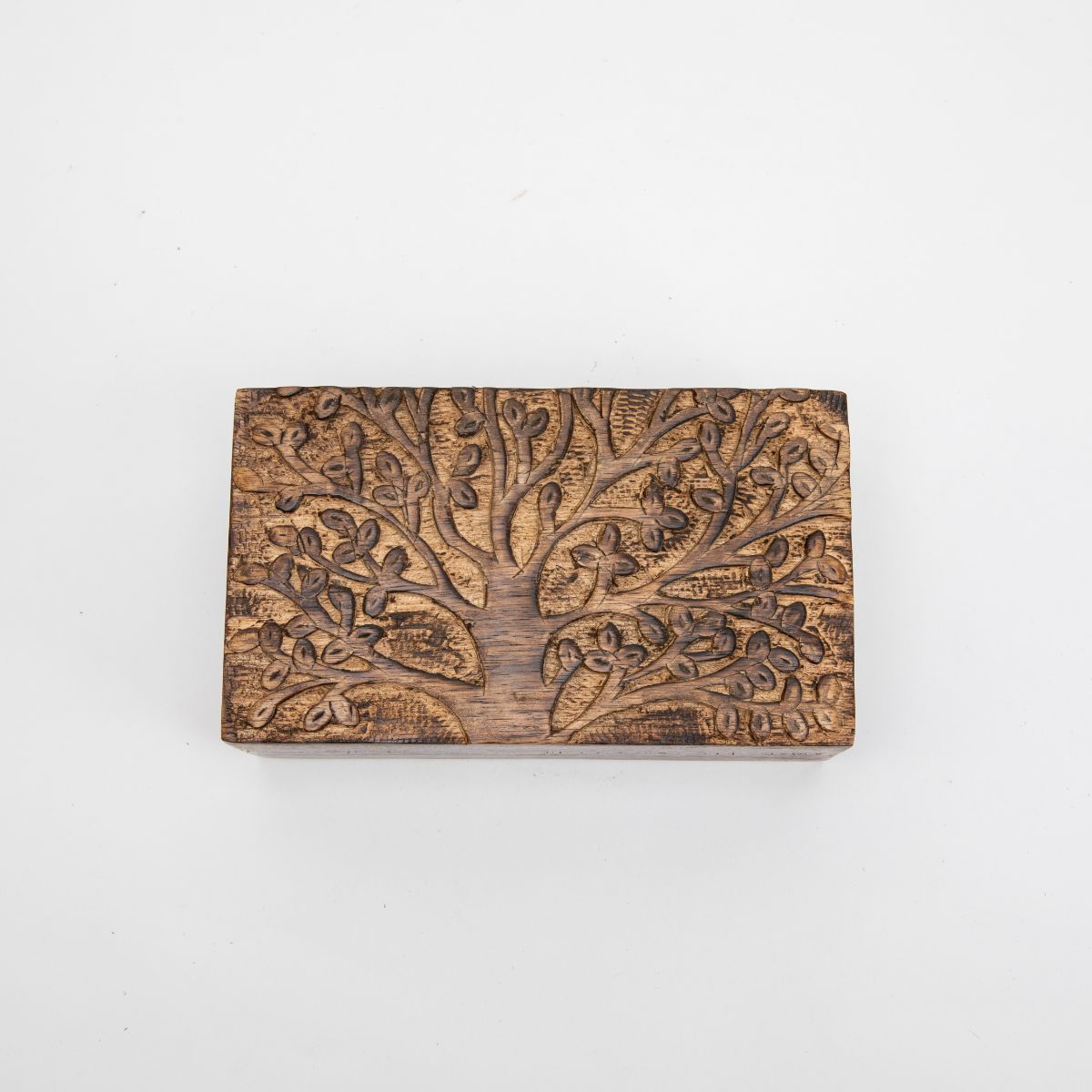 Set of 3 Keepsake Boxes with Tree of Life Carvings