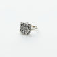 Filigree Chest Style Locket Ring in Silver