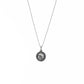 Sun and Moon Coin Pendant Double Sided Necklace in Silver