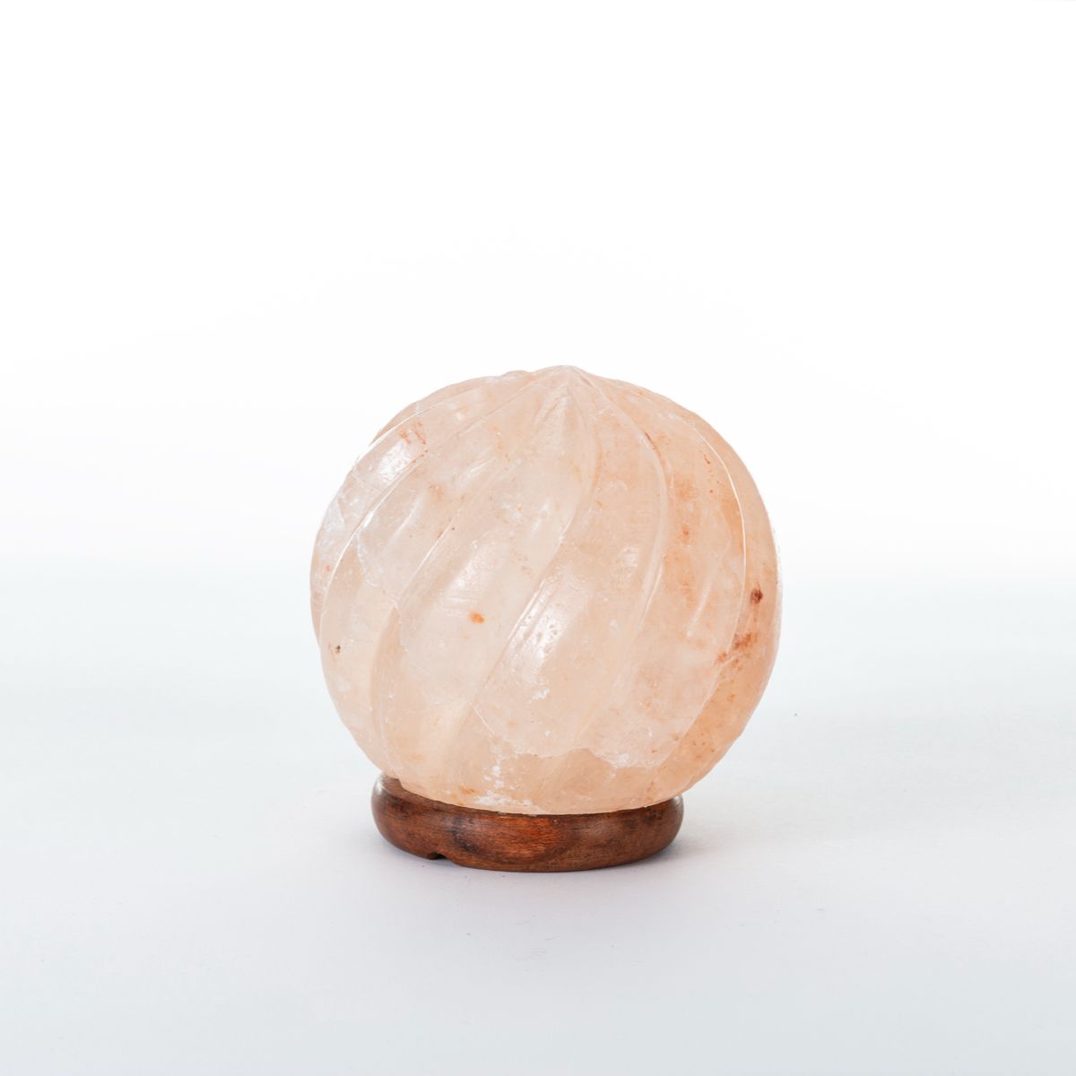 Spiral Round Salt Lamp