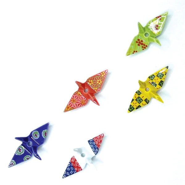 Origami Crane Miniature Ceramic Incense Burner