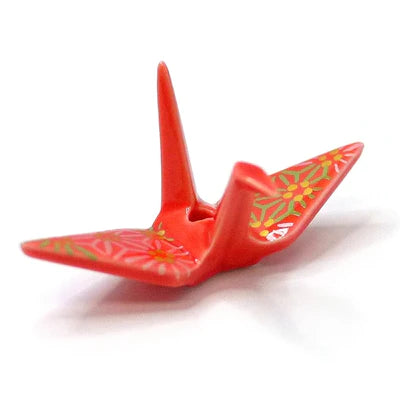 Origami Crane Miniature Ceramic Incense Burner