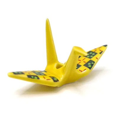 Origami Crane Miniature Ceramic Incense Burner