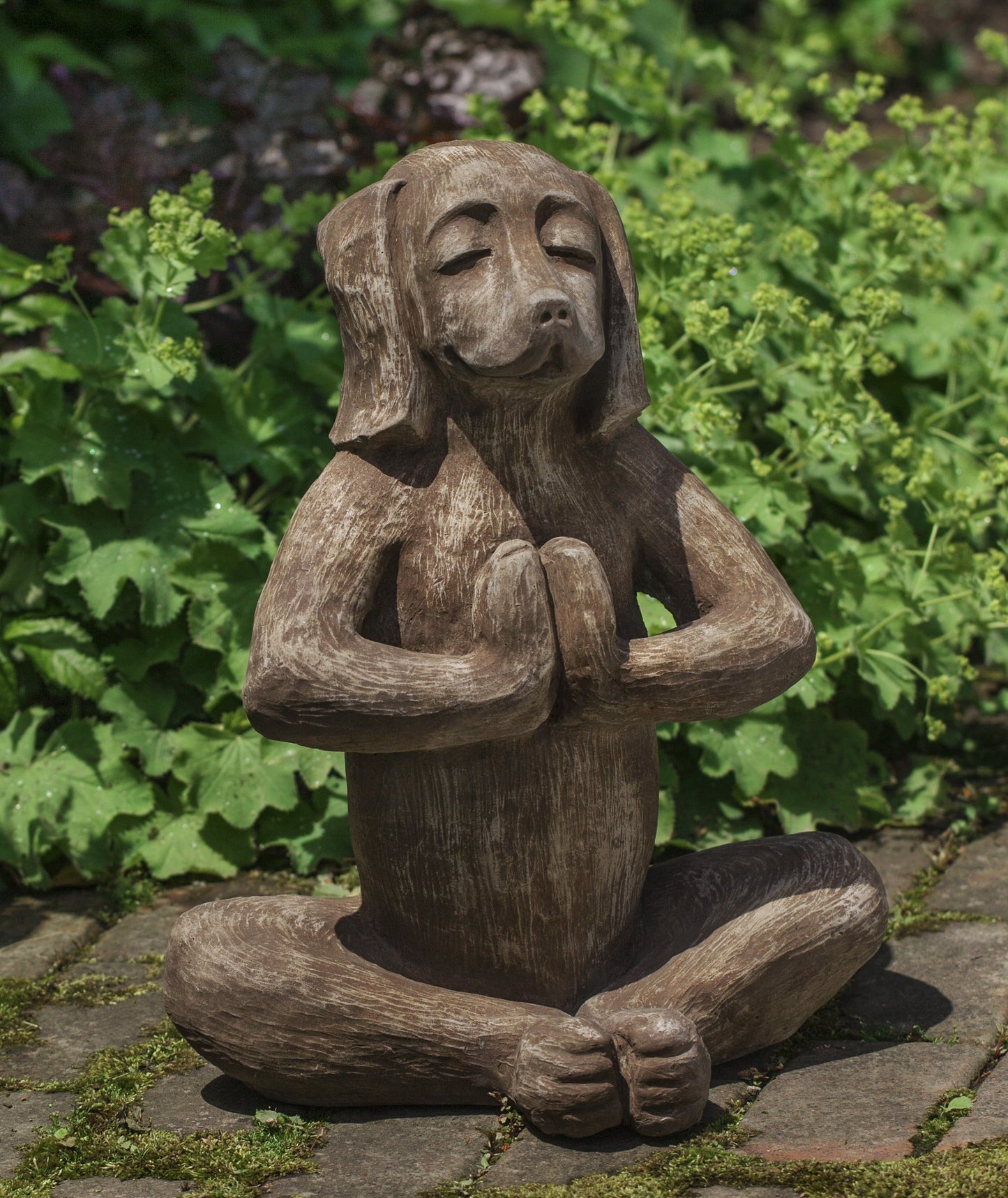 Yoga Dog Garden Statue