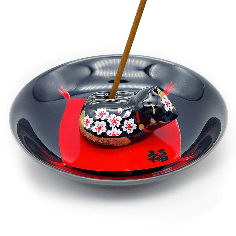 Sleeping Cat Incense Burner Plate