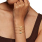 Gold Hamsa Emerald Bracelet