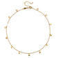 Phases of the Moon Dainty Gold Choker Necklace