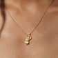 Lakshmi: Goddess of Prosperity Gold Pendant Necklace
