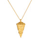 Celestial Pendulum Gold Locket Necklace
