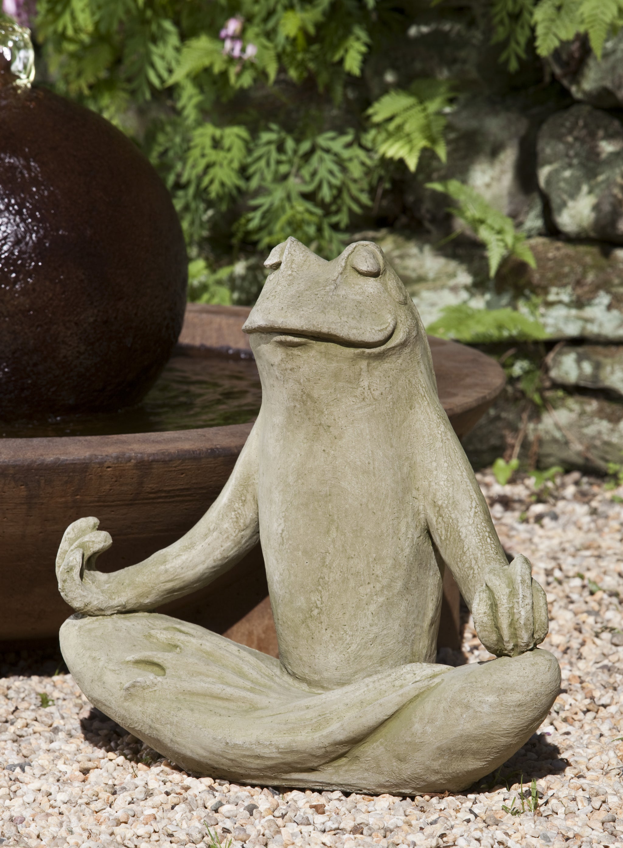 Zen Frog Garden Statue – DharmaCrafts