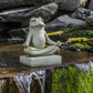 Zen Frog Garden Statue