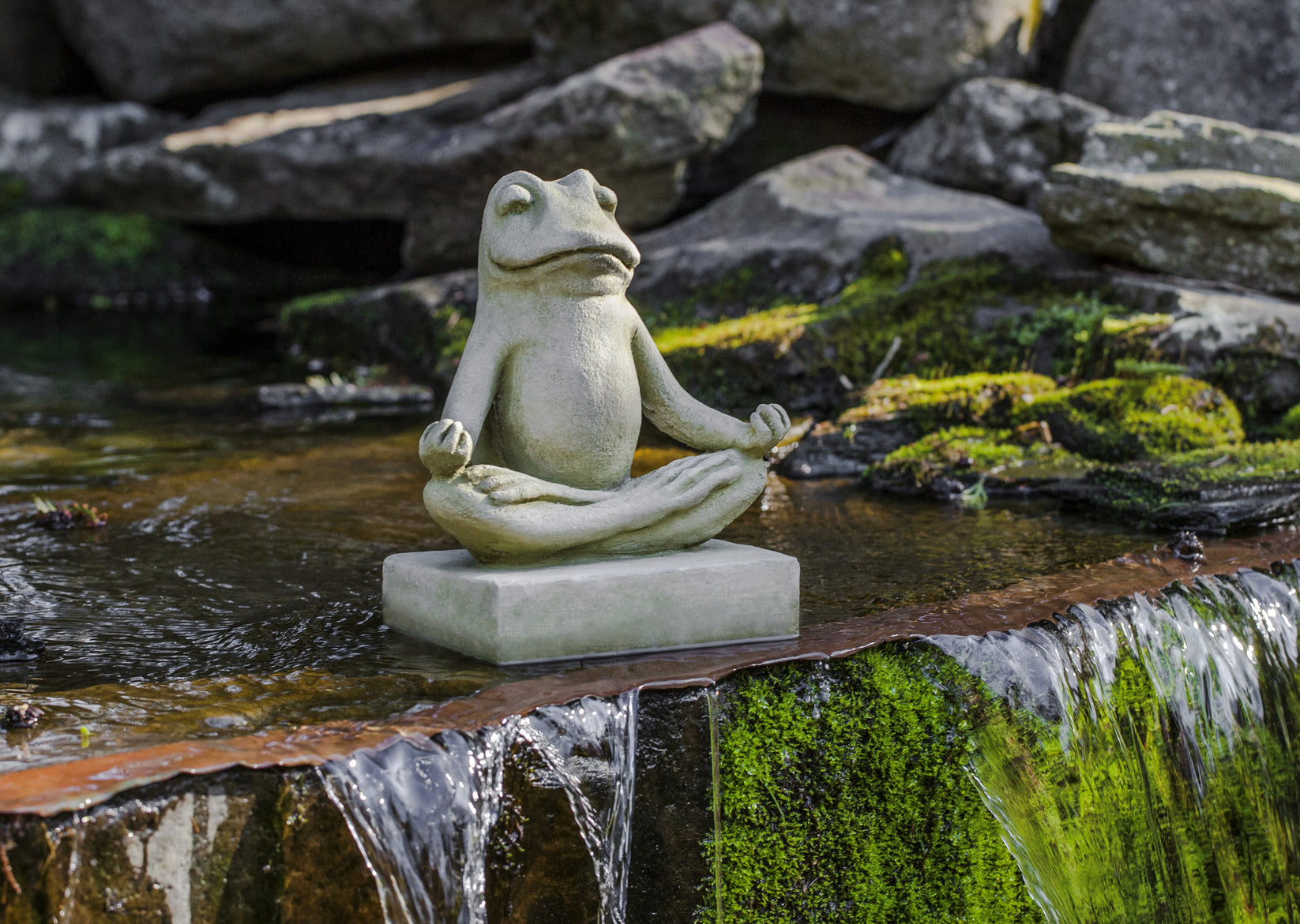 Zen Frog Garden Statue DharmaCrafts