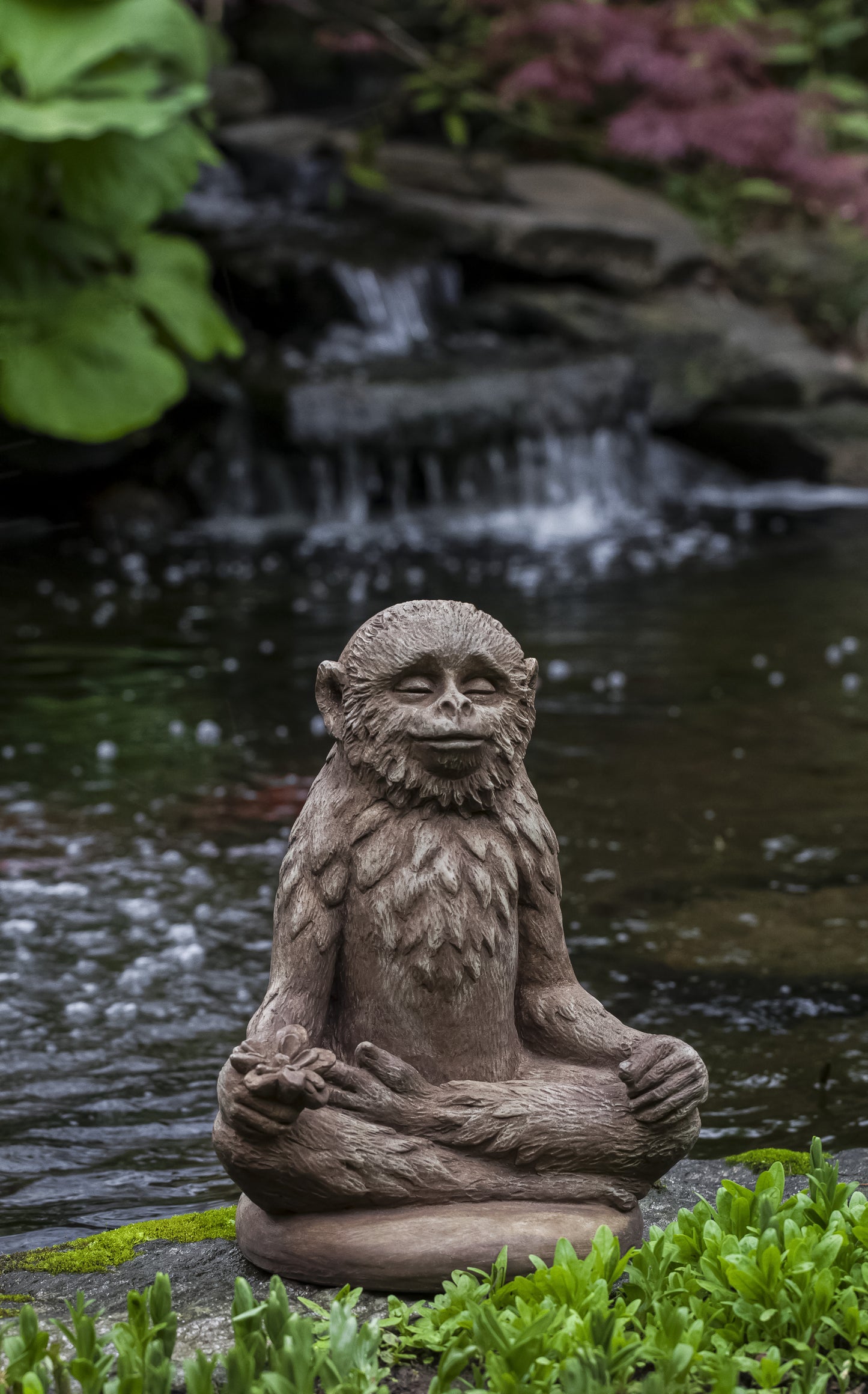 Zen Monkey Garden Statue
