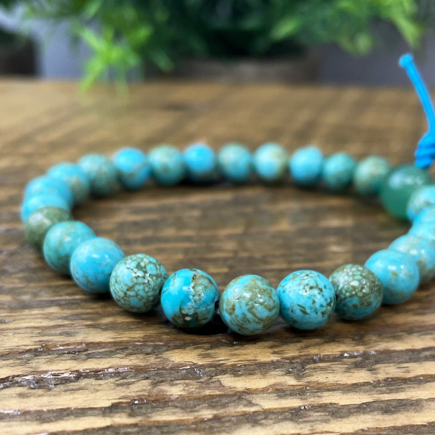 8mm Turquoise Stretchy Mala